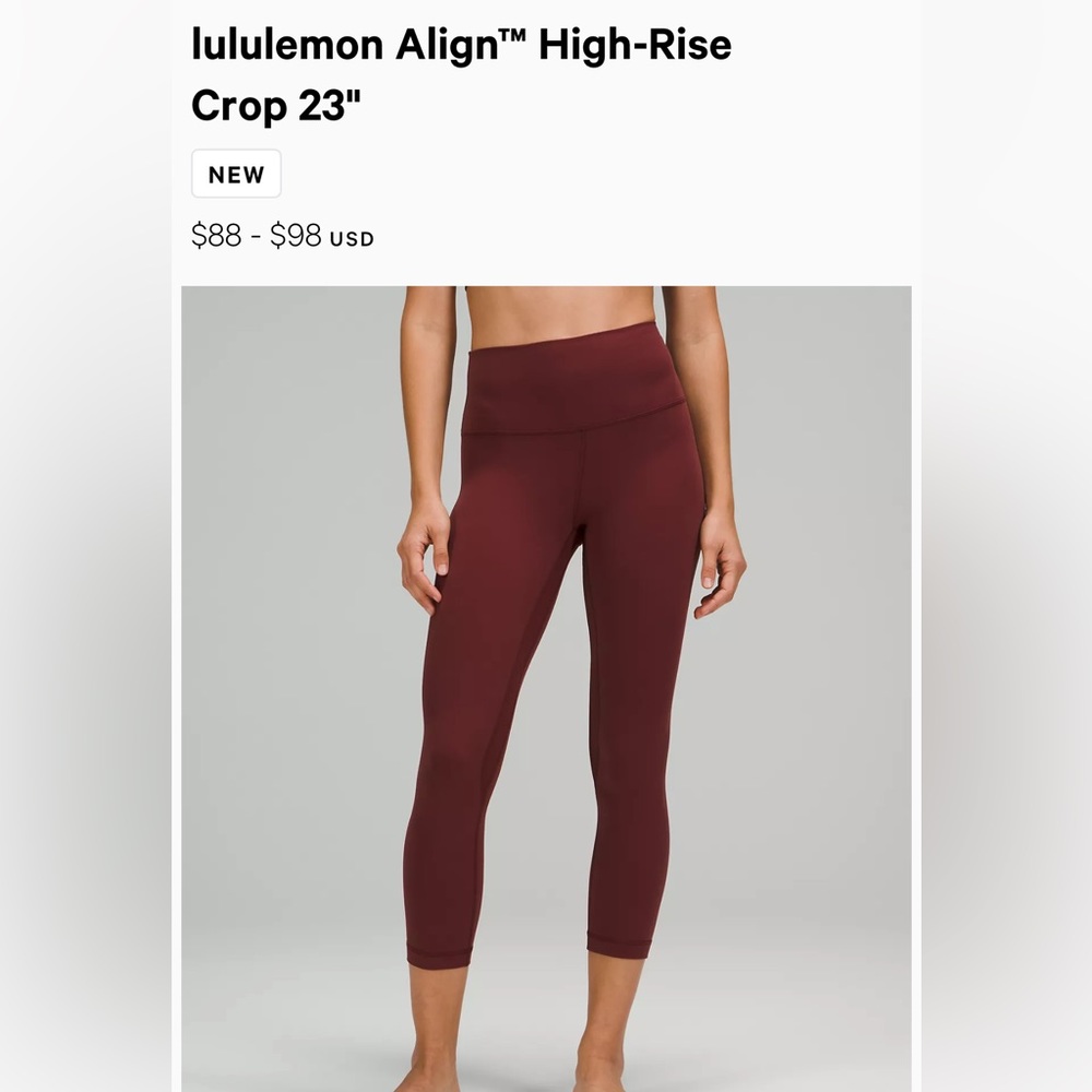 Lulu lemon align 23” leggings